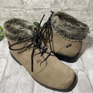SPORTO‎ Boots Women’s Sz 8.5 Taupe Suede Ankle Insulated Waterproof